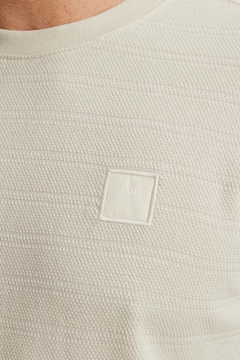 PME legend short sleeve r-neck jacquard strip